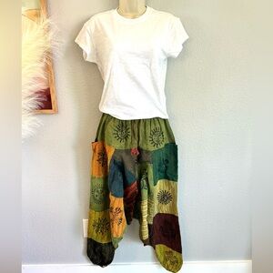 IndieGlam Cotton Patchwork Harem Pants